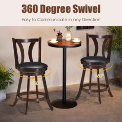 Costway Set Of 2 Swivel Bar Stool 24'' Counter Height Leather Padded Dining Kitchen Chair 16 Costway Set Of 2 Swivel Bar Stool 24'' Counter Height Leather Padded Dining Kitchen Chair -Restaurant Furniture Store GUEST a26d003b 12ad 4d5f 8174 6d488e1a8921