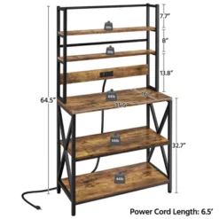Yaheetech 5-Tier Kitchen Baker’s Racks With Power Outlets, Coffee Bar Station With Hutch -Restaurant Furniture Store GUEST a2ccafac b3e0 4c9a bdda 8c95ebd80ca1