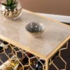Venwynn Wine Storage Side Table Gold/Gray - Aiden Lane -Restaurant Furniture Store GUEST a2d98c80 9ac1 4b00 be1e 1f9c71356808