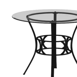 Emma And Oliver 42'' Round Glass Dining Table With Black Metal Frame 18 Emma And Oliver 42'' Round Glass Dining Table With Black Metal Frame -Restaurant Furniture Store GUEST a3938b85 7c67 4ee8 8a19 cd477a9a981c