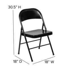 Flash Furniture 4 Pack HERCULES Series Double Braced Metal Folding Chair -Restaurant Furniture Store GUEST a4bd51ae edbb 491a 9b39 4dcc919fe1cc