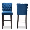 2pc Daphne Velvet Fabric Upholstered And Wood Counter Height Barstool Set - Baxton Studio -Restaurant Furniture Store GUEST a7d2f1f9 9901 4abf 8d6c 45a1168a83e6