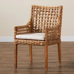 Saoka Wood And Rattan Armchair Natural Brown/White - Bali & Pari -Restaurant Furniture Store GUEST a7da69db 6796 4d8f be81 9e307e28a875