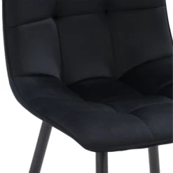 Nash Velvet Side Chair With Black Legs - CorLiving -Restaurant Furniture Store GUEST a96ddc5e 171c 4fce a78a e90b8347c8eb