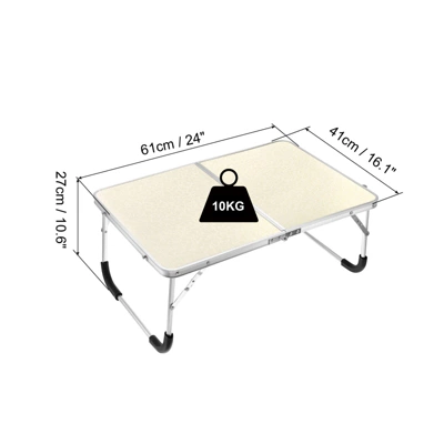 Unique Bargains Bed Sofa Foldable Laptop Table Portable Picnic Bed Tray Reading Working Desks 24 X 16.1 X 10.6-inch 1Pc 3 Unique Bargains Bed Sofa Foldable Laptop Table Portable Picnic Bed Tray Reading Working Desks 24 X 16.1 X 10.6-inch 1Pc