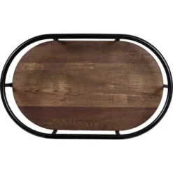 Honey-Can-Do 3 Tier Oval Bar Cart Walnut -Restaurant Furniture Store GUEST aa94be73 1f96 49b5 99a1 26c148db1b55