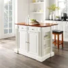 Coventry Drop Leaf Top Kitchen Island With Upholstered Square Stools White - Crosley -Restaurant Furniture Store GUEST aaa011f1 e706 4cf3 ab5e b0f47394a3f7