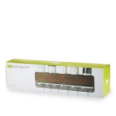 True Wall Mounted Wine Shelf & Stemware Rack, Wood 7 True Wall Mounted Wine Shelf & Stemware Rack, Wood - Image 5