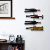 True Align Wall-Mounted Wine Rack, Black Wrought Iron, Holds Four Standard Wine Bottles, 14.75" X 14.25" X 3" 1 True Align Wall-Mounted Wine Rack, Black Wrought Iron, Holds Four Standard Wine Bottles, 14.75" X 14.25" X 3" -Restaurant Furniture Store GUEST ab1f37c8 6e3e 432f a221 1150e51b39cb