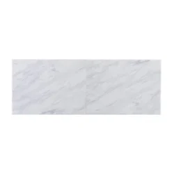 Elda Faux Stone Rolling Kitchen Island Black With White Faux Marble - Aiden Lane -Restaurant Furniture Store GUEST ab804d04 1eff 4c7b 9e0c 0d9d8c31d0e0