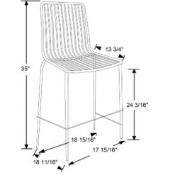 Set Of 2 Sodra Rounded Seat Wire Counter Height Barstool Black - Threshold™ -Restaurant Furniture Store GUEST aba0b7b0 e031 40e5 a117 6b6b5d67048f