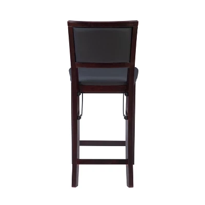 25" Torrin Folding Counter Height Barstool Espresso - Linon 7 25" Torrin Folding Counter Height Barstool Espresso - Linon - Image 5