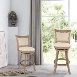 29" Melrose Distressed Barstool Driftwood Ivory - Boraam -Restaurant Furniture Store GUEST adc826bc 911d 4acc a84b dc640914f5d1