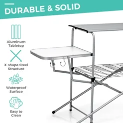 Costway Foldable Camping Table Outdoor Kitchen Portable Grilling Stand Folding BBQ Table 13 Costway Foldable Camping Table Outdoor Kitchen Portable Grilling Stand Folding BBQ Table -Restaurant Furniture Store GUEST aeeeb493 1286 495e b46b 94ba5fe6bc57