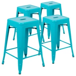 Emma And Oliver 4 Pack 24" High Metal Indoor Counter Bar Stool - Stackable Stool 28 Emma And Oliver 4 Pack 24" High Metal Indoor Counter Bar Stool - Stackable Stool -Restaurant Furniture Store GUEST af103757 08b2 43a2 86f2 444a7772f9c1