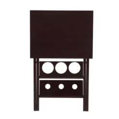 Wood Folding Wine Rack With Removable Tray Espresso - Room And Joy -Restaurant Furniture Store GUEST af1d0a54 ee14 4a91 9af9 4dc58168a45b