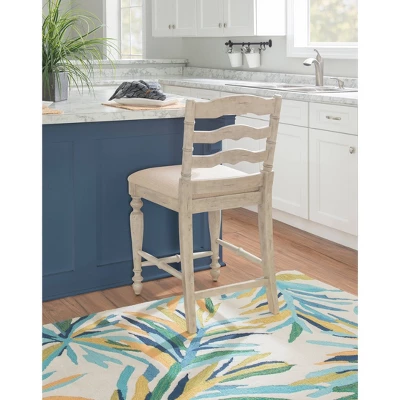 24" Marino Counter Height Barstool Upholstered Seat & Back - Linon 3 24" Marino Counter Height Barstool Upholstered Seat & Back - Linon