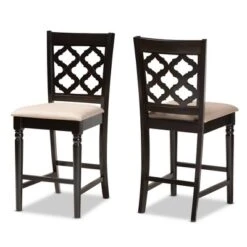 2pc Ramiro Wood Counter Height Barstools - Baxton Studio -Restaurant Furniture Store GUEST af991d9e 3441 4a10 8506 14b71b1a7bec