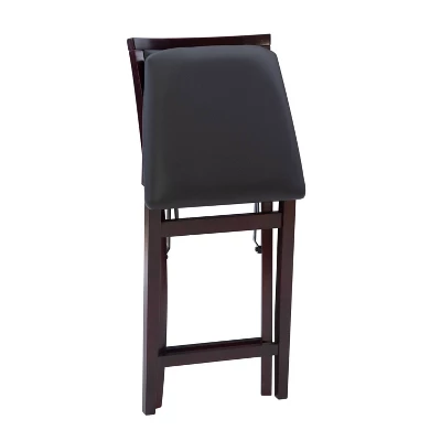 25" Torrin Folding Counter Height Barstool Espresso - Linon 8 25" Torrin Folding Counter Height Barstool Espresso - Linon - Image 6