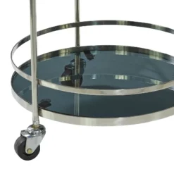 Contemporary Stainless Steel And Smoke Glass Bar Cart Silver - Olivia & May 11 Contemporary Stainless Steel And Smoke Glass Bar Cart Silver - Olivia & May -Restaurant Furniture Store GUEST aff39804 1105 45f1 9925 d747b1a2ef1e