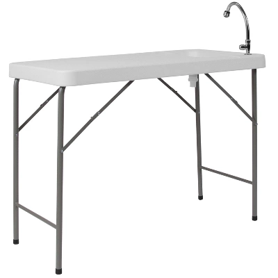 Emma And Oliver 4-Foot Portable Fish Cleaning Table / Outdoor Camping Table And Sink 13 Emma And Oliver 4-Foot Portable Fish Cleaning Table / Outdoor Camping Table And Sink - Image 11