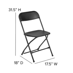 Emma And Oliver Set Of 6 Stackable Folding Plastic Chairs - 650 LB Weight Capacity -Restaurant Furniture Store GUEST b1921ec2 9188 4760 a3f4 b4540a1a425a