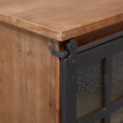 Industrial Wood Standing Wine Rack Brown - Olivia & May -Restaurant Furniture Store GUEST b225ab4b 58fc 4c22 aa01 4ef1fdc4fded