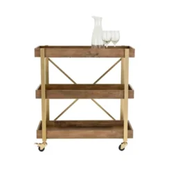 Riley 3-Tier Bar Cart - Adore Décor -Restaurant Furniture Store GUEST b2ae61b0 c484 46c5 b03c b906ef305466
