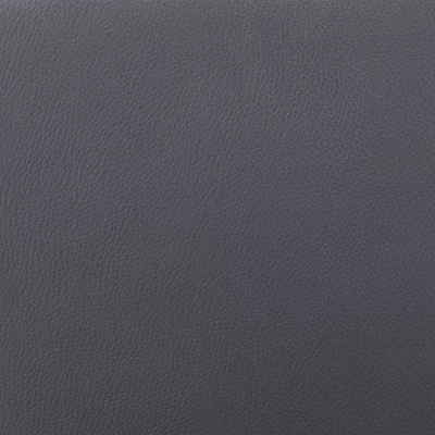 Karine Adjustable Swivel Faux Leather Metal Barstool Gray/Black - Armen Living 9 Karine Adjustable Swivel Faux Leather Metal Barstool Gray/Black - Armen Living - Image 7