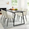 Monash 47"x32" Rectangular Modern Tempered Glass With 4 Point/Leg Dining Table -The Pop Maison -Restaurant Furniture Store GUEST b52caccc ea1e 4aa8 aab4 417f63caff03