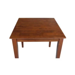 Solid Wood Top Dining Table With Shaker Legs Brown - International Concepts -Restaurant Furniture Store GUEST b7e6aa95 a589 42cc 82c6 71c4c940b358