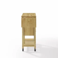 Bristol Double Drop Leaf Kitchen Cart Natural - Crosley -Restaurant Furniture Store GUEST b8c1b51a 2d18 4315 b7b6 a56b18ad6398