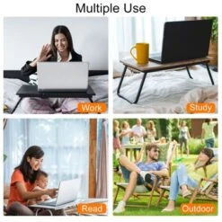 Unique Bargains Laptop Bed Desk Foldable Breakfast Tray Portable Lap Desk With Tablet Slot Cup Holder For Bed Couch Sofa Floor 12 Unique Bargains Laptop Bed Desk Foldable Breakfast Tray Portable Lap Desk With Tablet Slot Cup Holder For Bed Couch Sofa Floor -Restaurant Furniture Store GUEST ba47bb79 3914 4eb0 b42c 14ef3b094835