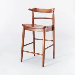 Kaysville Curved Back Wood Counter Height Barstool - Threshold™ Designed With Studio McGee -Restaurant Furniture Store GUEST baa82fbe ac12 4c2a 9ae3 99bba3e5e2ba