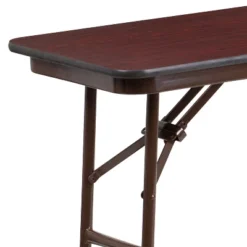 Flash Furniture 5-Foot Mahogany Melamine Laminate Folding Training Table -Restaurant Furniture Store GUEST bb6aeafd ab9f 44b9 b8dc edff851e7832