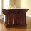 Alexandria Wood Top Full Size Kitchen Island/Cart Mahogany - Crosley -Restaurant Furniture Store GUEST bb8167c7 fbf7 4a1d 873f f67a86404aa6