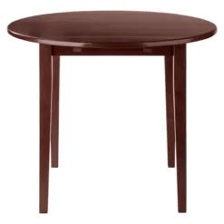 36" Clayton Round Drop Leaf Dining Table Walnut - Winsome -Restaurant Furniture Store GUEST bb91b3a2 338d 4806 8f5a 7bb4eef6436e