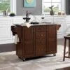 Eleanor Granite Top Kitchen Cart Mahogany/Gray - Crosley -Restaurant Furniture Store GUEST bcb3fc07 a572 447a 8a38 5031ca7c0b42