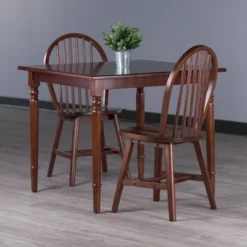 3pc Mornay Dining Table Set Walnut - Winsome -Restaurant Furniture Store GUEST bcd0f601 619b 4a76 bbed fdf4181c6669