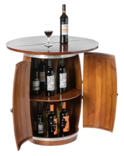 Vintiquewise Wine Barrel Round Table Wine Storage Cabinet -Restaurant Furniture Store GUEST bd488ea1 4b36 4e13 b916 c8cd1b9fc7b6
