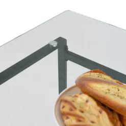 Monash 47"x32" Rectangular Modern Tempered Glass With 4 Point/Leg Dining Table -The Pop Maison -Restaurant Furniture Store GUEST bd77f3b1 06d2 448a ad28 932d94c52564