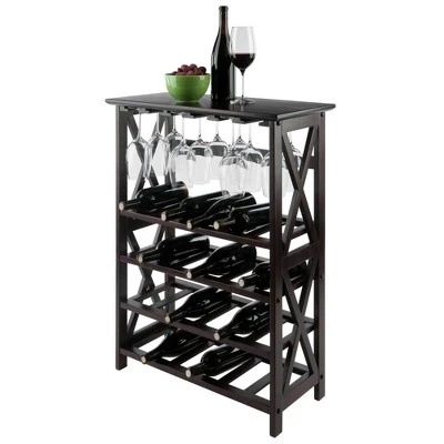 Rio 24 Bottles Wine Rack Wood/Espresso - Winsome 7 Rio 24 Bottles Wine Rack Wood/Espresso - Winsome - Image 5