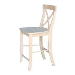 X Back Counter Height Barstool Unfinished - International Concepts -Restaurant Furniture Store GUEST be3868f2 03cb 4e19 ae26 82899bb9d5ee