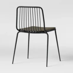 Set Of 2 Sodra Rounded Seat Wire Dining Chair Black - Threshold™ -Restaurant Furniture Store GUEST beee2ef8 8c06 41f9 85cc 368726c46ac7