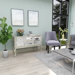 Glam Mirrored Sideboard Silver - Olivia & May -Restaurant Furniture Store GUEST c1718821 e528 4656 8977 39f3dca1daa5