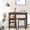 Costway 3-Piece Counter Height Dining Table Set W/2 Saddle Stools&Storage Shelves Walnut 2 Costway 3-Piece Counter Height Dining Table Set W/2 Saddle Stools&Storage Shelves Walnut -Restaurant Furniture Store GUEST c3c76fce c747 45ce b021 d94d0f9f15d6