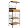 Better Home Products Kristi Metal Frame Microwave Stand With Storage In Black 2 Better Home Products Kristi Metal Frame Microwave Stand With Storage In Black -Restaurant Furniture Store GUEST c4573cce 3c63 406e b353 c9a119a70203