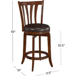 25.5" Savana Swivel Counter Height Barstool Cherry/Black - Hillsdale Furniture -Restaurant Furniture Store GUEST c4c2d767 1663 4341 aa3e 4e85aae1b0bf