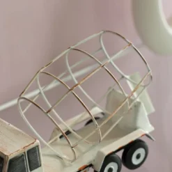 Vintiquewise Decorative Rustic Metal White Single Bottle Cement Truck Wine Holder For Tabletop Or Countertop -Restaurant Furniture Store GUEST c4e02428 a7ac 431f 956c 2a0ff4e1f2b5