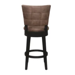 30" Kaede Wood And Upholstered Swivel Barstool Black/Chestnut - Hillsdale Furniture -Restaurant Furniture Store GUEST c6720688 93f9 409c b622 c298b63ce27a